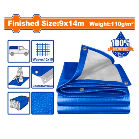 Bache de protection Multiusages PVC BLEU 9x14m WADFOW