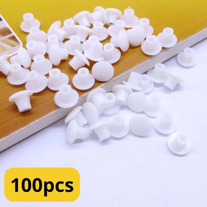 Bouche trou diam 8 mm plastique - capuchons pour trous de perçage - 100pcs - SQES