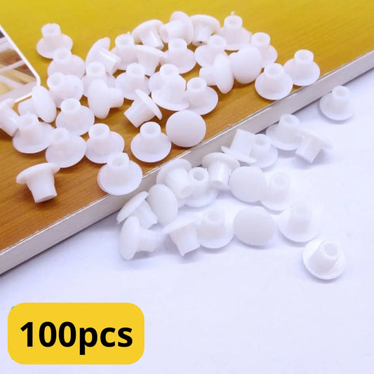 Bouche trou diam 8 mm plastique - capuchons pour trous de perçage - 100pcs - SQES