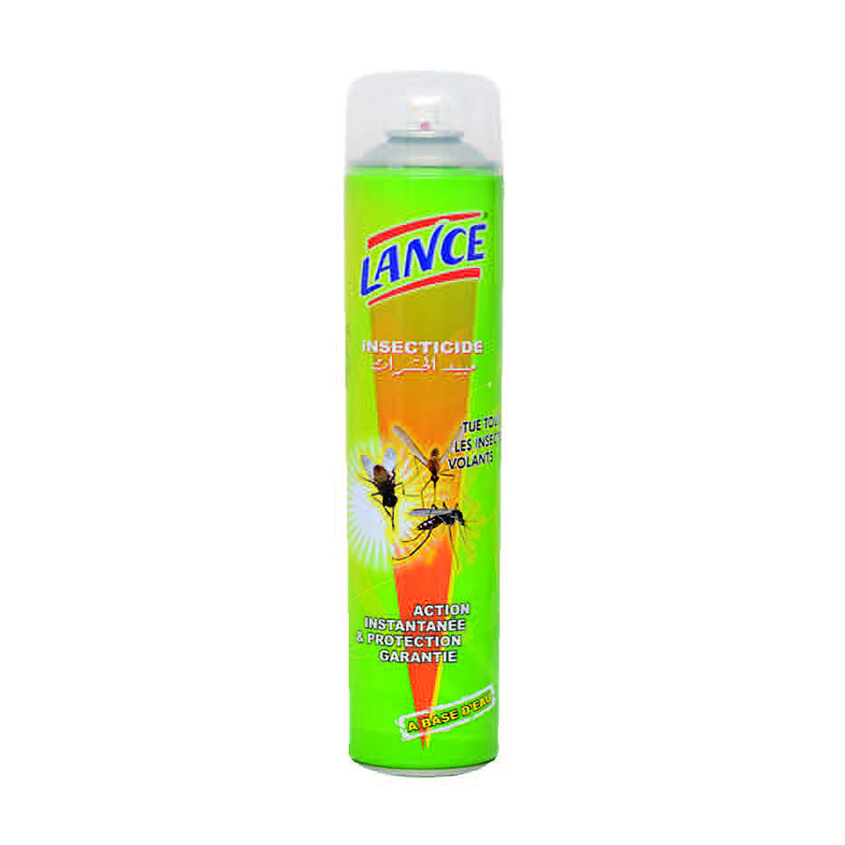 LANCE vert LTH – aérosol insecticide 300 ml, emballage d’origine, fond blanc, vue de face – SQES Tunisie