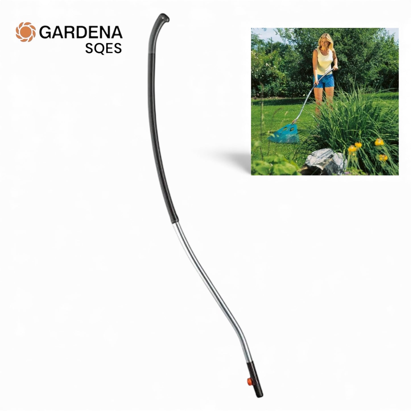 Manche Aluminium CombiSystem ErgoLine 150 Plus GARDENA Réf. 3745-20 — Léger Ergonomique Anti-Corrosion Outils Jardin | SQES Tunisie
