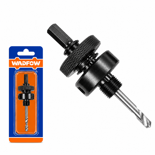 Mandrin Guide Scies à Cloches WADFOW WJG1401 — Tige Hex 3/8"  Acier Traité Accessoire Perçage | SQES Tunisie
