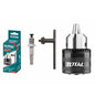 Mandrin de perceuse TOTAL TAC451301 13mm 1/2" – adaptateur inclus, acier haute qualité, serrage sûr jusqu'à 13mm, compatible perceuses standard
