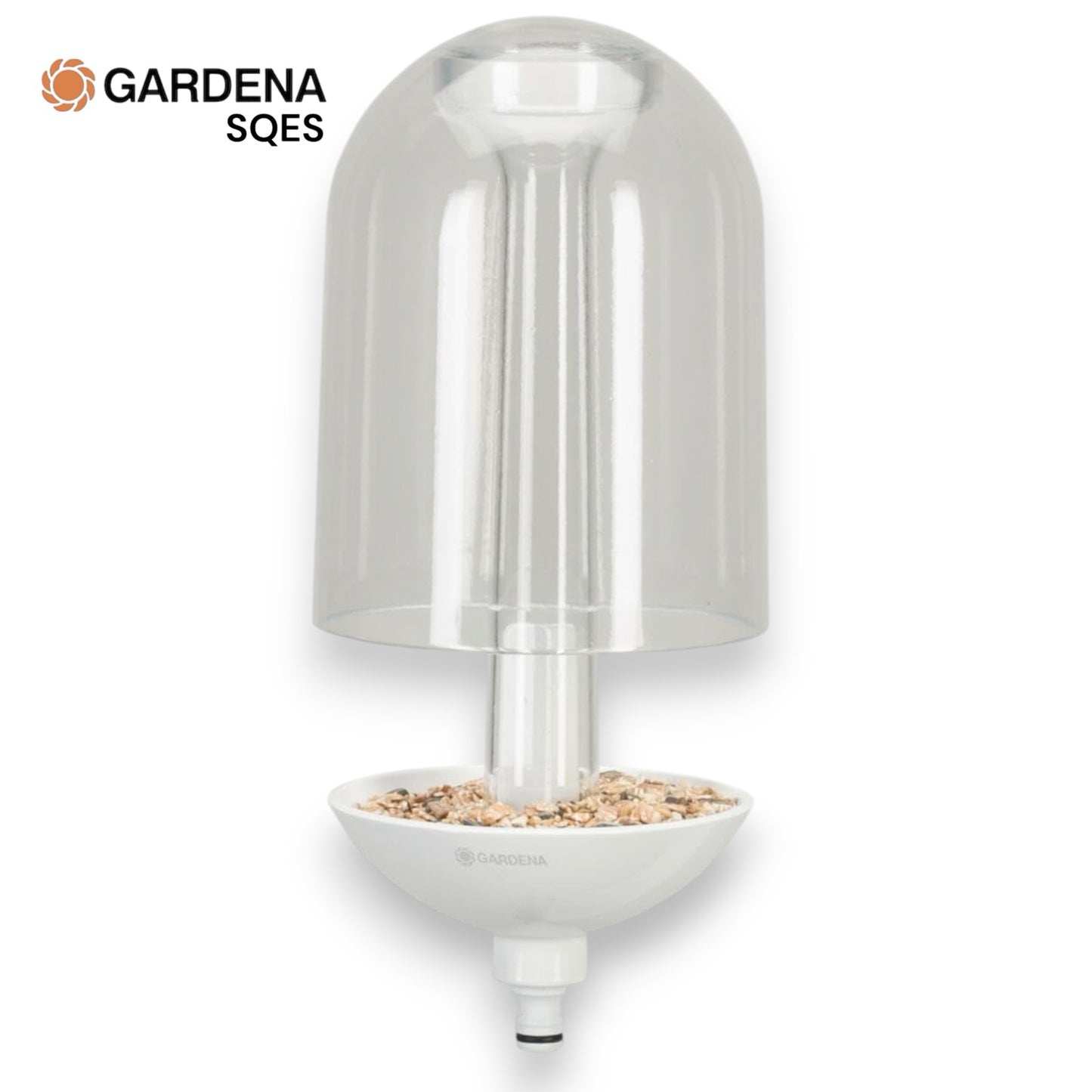 Mangeoire à Oiseaux ClickUp GARDENA Réf. 11380-20 — Fixation Balcon Sans Outils, Distributeur Graines, Biodiversité Urbaine, Nature Terrasse | SQES Tunisie
