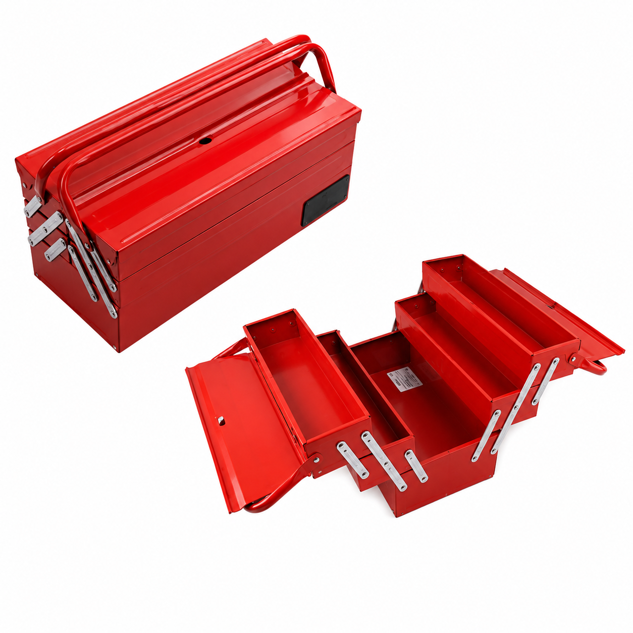 Caisse à Outils Métallique 5 Cases 420×200×224mm Maxpower M08176 | SQES Tunisie
