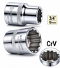 Douille 3/4'' 12 Pans 46MM DIN 3121 Acier CRV Maxpower M45647 | SQES Tunisie
