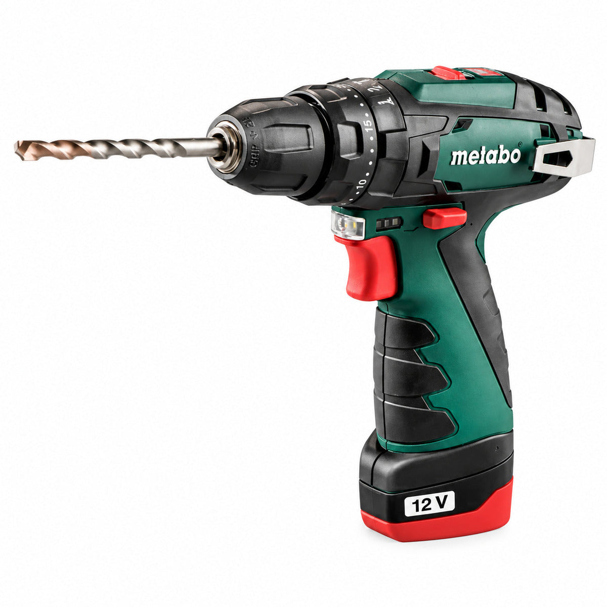 Perceuse à percussion sans fil METABO PowerMaxx SB 12 V réf. 600385500 – fond blanc | SQES Tunisie