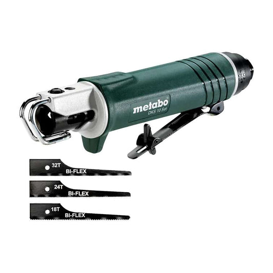 Scie pneumatique METABO DKS 10 Set et lames, réf. 601560500, image réelle sur fond blanc – SQES Tunisie