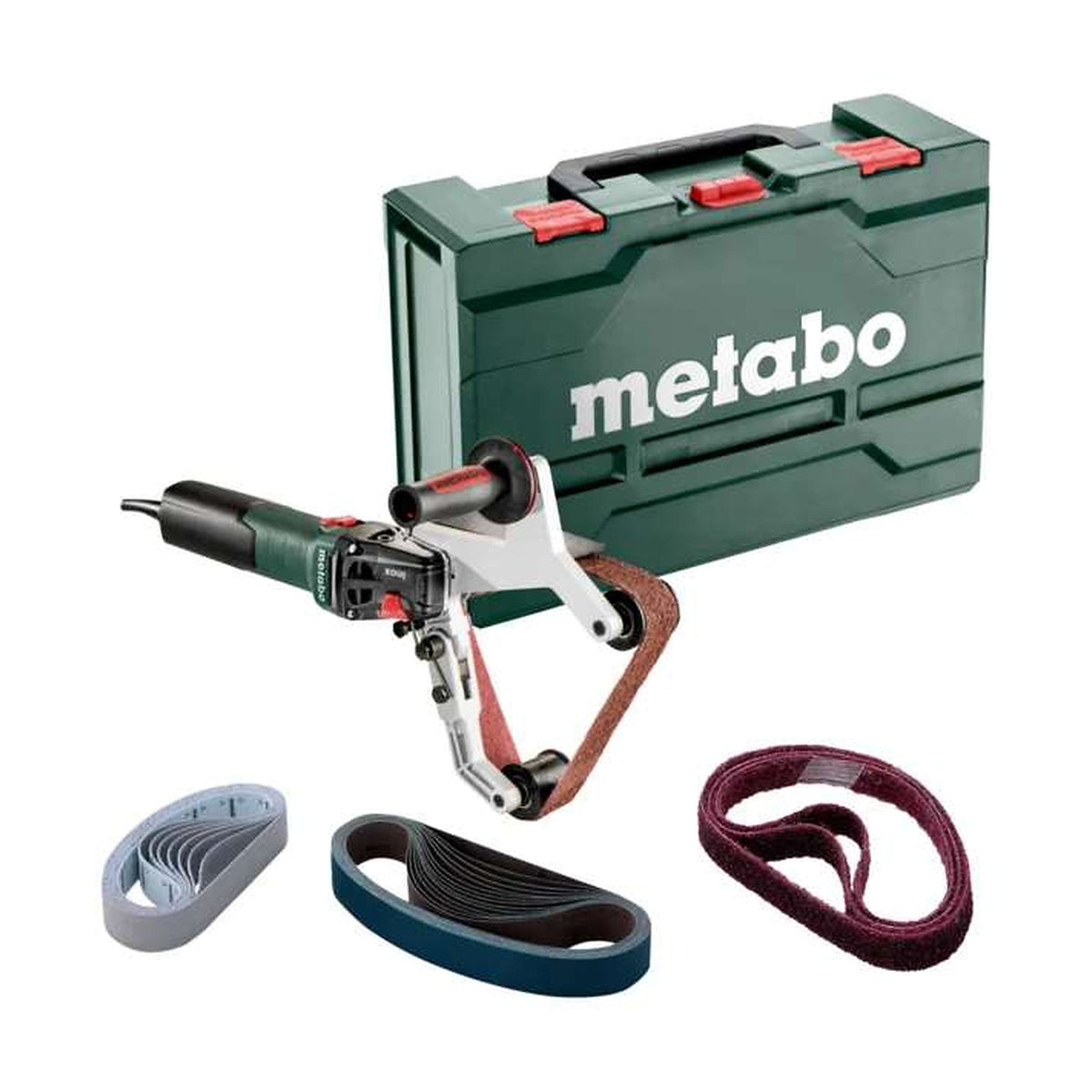 Ponceuse à tubes Metabo RBE 15-180 Set, référence 602243500 – photo réelle sur fond blanc, 1254 × 1254 px, SQES Tunisie