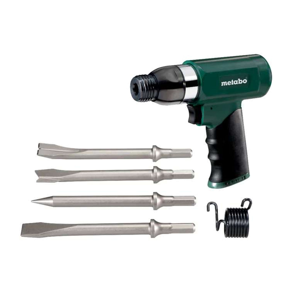 Marteau burineur pneumatique Metabo DMH 30 avec burins, référence 604115500 – photo réelle sur fond blanc, 1254 × 1254 px, SQES Tunisie