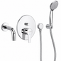 SOPAL Mitigeur Bain/Douche Encastré Série Douz Réf. 06DGA04 — Inverseur Automatique Verrouillable, Cartouche Céramique Ø40mm Water Saving, Chromé NF EN ISO 1456, Laiton, Monocommande, Flexibles Souples Sertis d'Usine, Garantie 5 Ans, Made in Tunisia | SQES Tunisie
