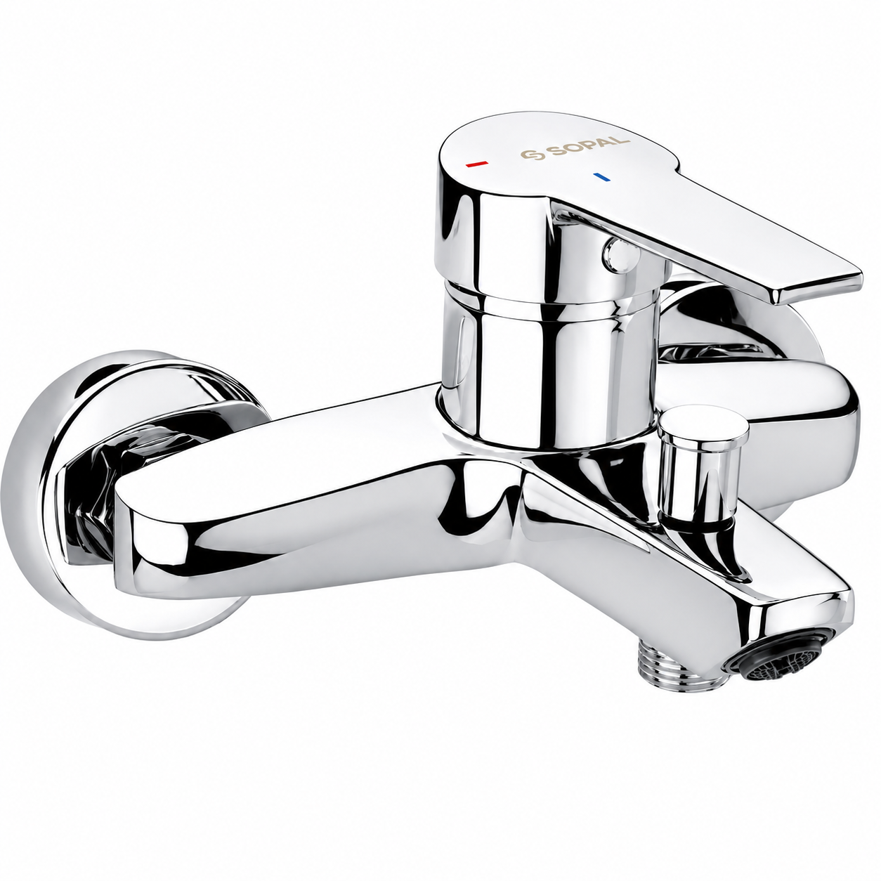 Mitigeur Bain-Douche SOPAL Série Douz 06AQA04 — Cartouche Céramique Ø40mm Inverseur Verrouillable Chromé NF EN ISO 1456 | SQES Tunisie
