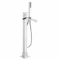SOPAL Mitigeur Bain-Douche Sur Pied Série EL JEM Réf. 06DBA04 — Baignoire Îlot, Inverseur Automatique Verrouillable, Douchette à Main, Water Saving, Air Power, Energy Saving, Cartouche Céramique Ø35mm, Laiton Chrome NF EN ISO 1456, Garantie 5 Ans | SQES Tunisie
