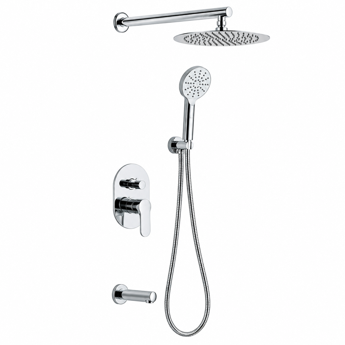 DUXXA Mitigeur Bain Encastré 3S Inverseur CR D.055 — Robinetterie Salle de Bain Réf. 4160MEL55 | SQES Tunisie
