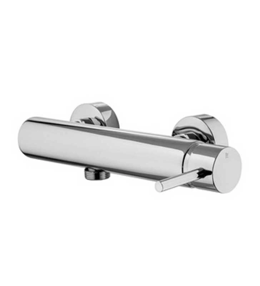 Mitigeur douche chrome mural FRAMO E410 – design cylindrique élégant, contrôle précis température et débit, résistant corrosion, fabrication italienne premium
