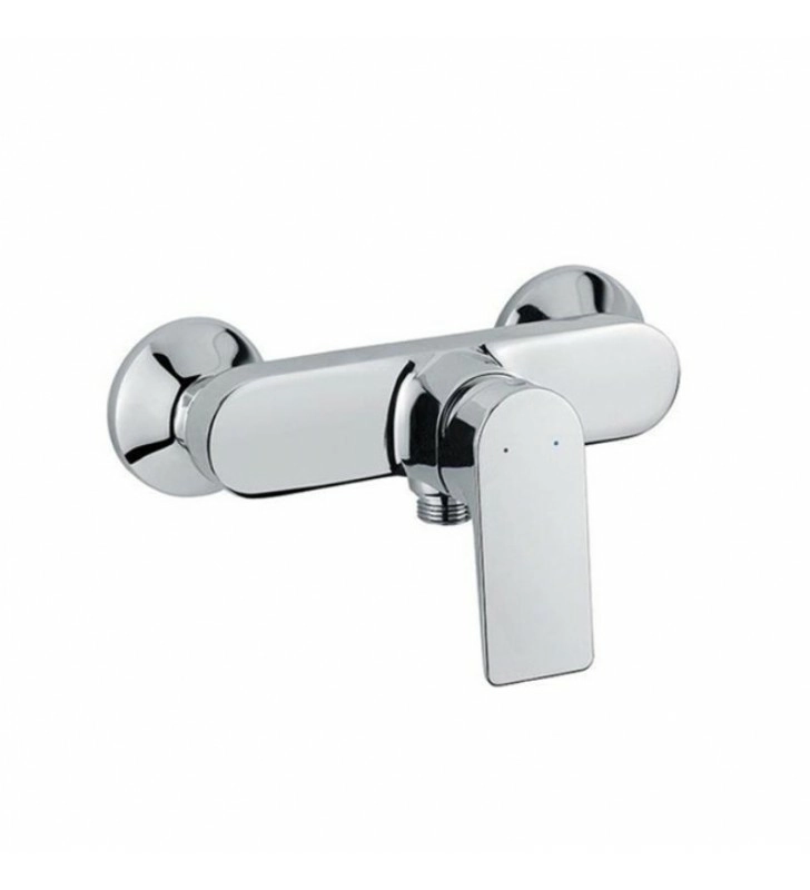 Mitigeur douche chrome mural FRAMO E500 – design compact, contrôle précis température et débit, résistant corrosion, fabrication italienne premium
