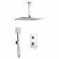 SOPAL Mitigeur de Douche Encastré Rain Shower Plafonnier Série ZAGHOUAN Réf. 06FTA04 — Water Saving, Air Power, Energy Saving, Cartouche Céramique Ø35mm, Laiton Chrome, Garantie 5 Ans, Made in Tunisia | SQES Tunisie
