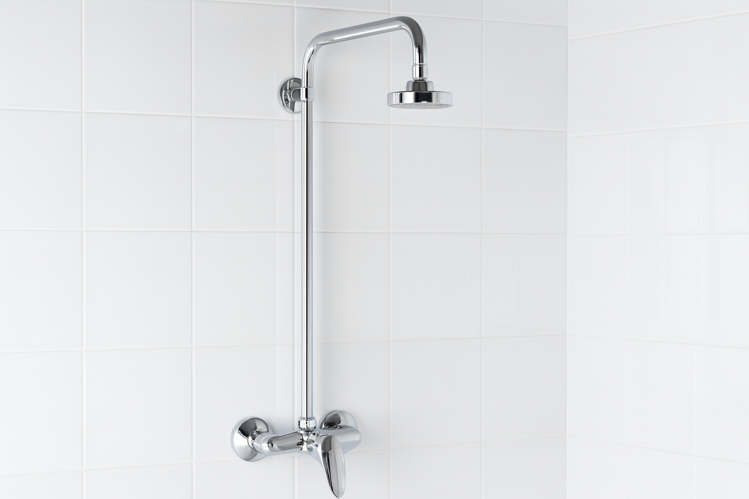 Mitigeur douche Kerkennah avec colonne installé