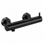Mitigeur douche apparent OIOLI MICRO M8DE025/08 finition noire monocommande design cylindrique installation murale salle de bain | SQES Tunisie

