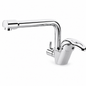 Mitigeur Évier 3 Entrées 1 Sortie SOPAL Série Djerba 06DSA04 — Bec Rotatif 360° Cartouche Ø40mm Chromé NF EN ISO 1456 | SQES Tunisie
