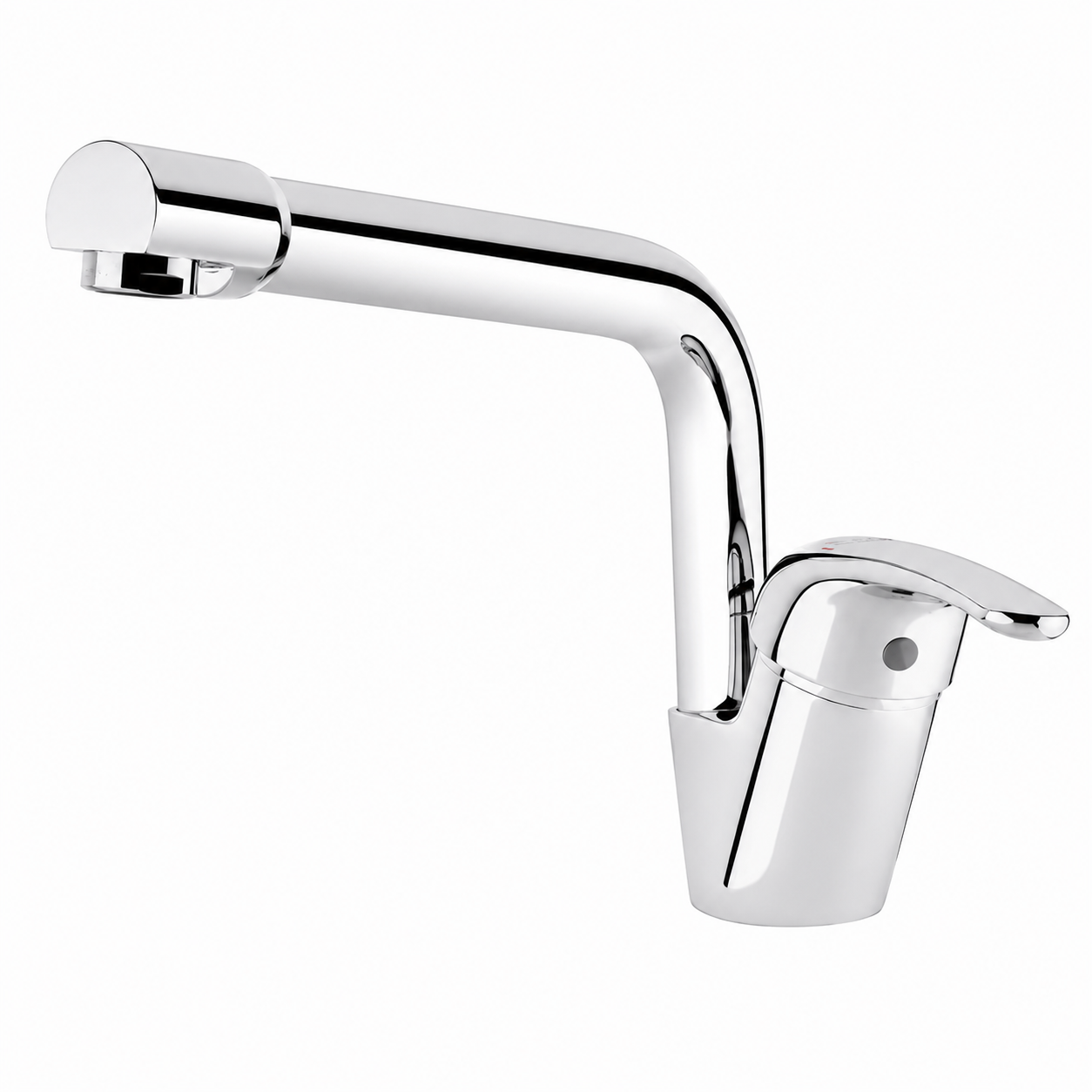 Mitigeur Évier Col de Cygne SOPAL Série Sousse 06CPA04 — Laiton Cartouche Céramique Ø40mm Économie d'Eau 70 000 Cycles Garantie 5 Ans | SQES Tunisie
