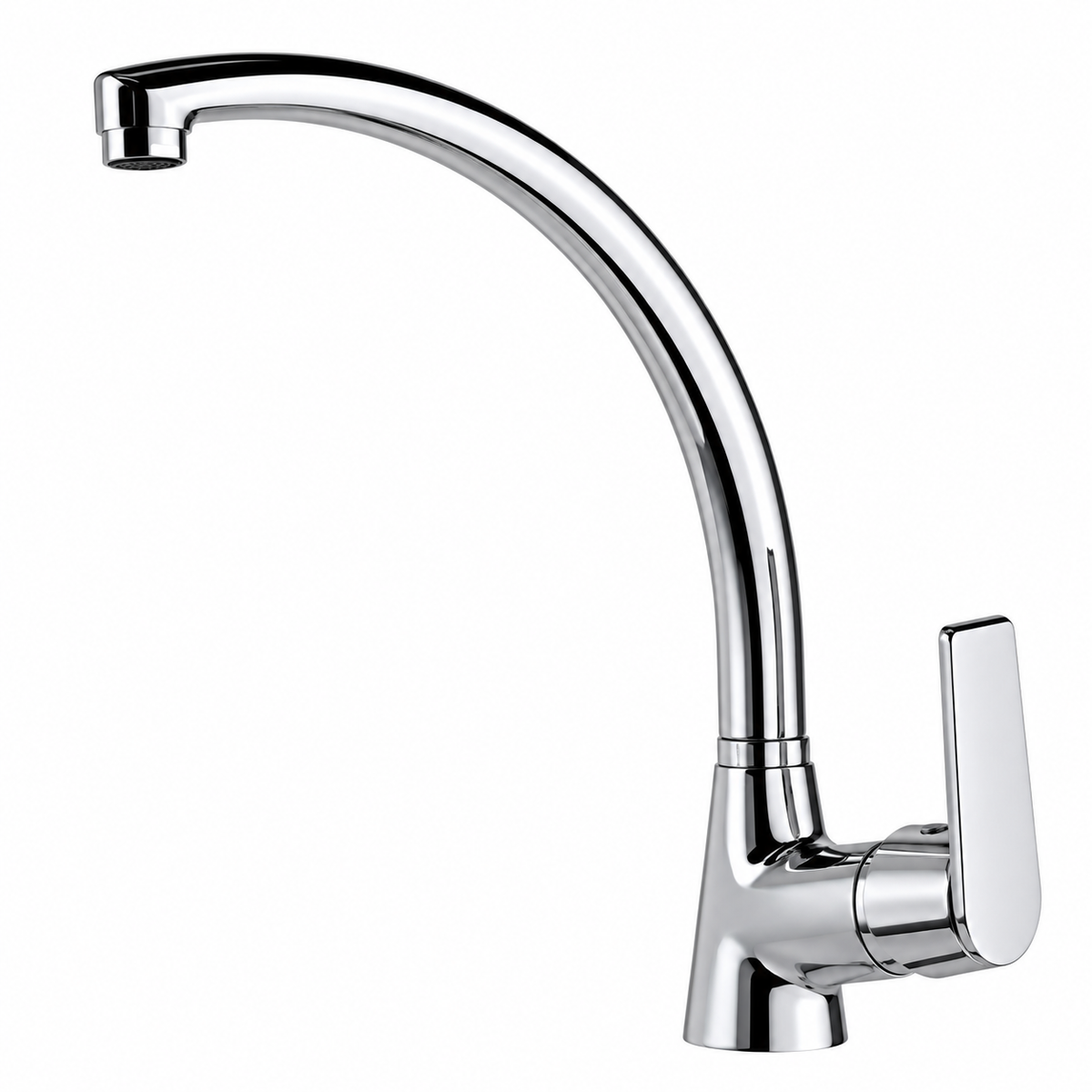 Mitigeur évier cuisine FRAMO C200 chromé à bec haut orientable | SQES Tunisie
