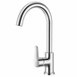 Mitigeur évier monotrou FLR Réponse MT9005 avec cartouche céramique Ø35 mm, hauteur 332 mm et finition chromée.
