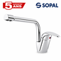Mitigeur évier SOPAL Série Kerkennah 06CLA04 chromé brillant, cartouche céramique Ø35mm, garantie 5 ans | SQES Tunisie
