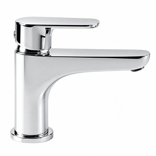 Mitigeur lavabo bec long FRAMO A100 chromé avec vidage automatique 1"1/4 | SQES Tunisie
