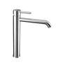 Mitigeur lavabo long chrome bec haut FRAMO E410 – design cylindrique, idéal vasques à poser et lavabos profonds, résistant corrosion, fabrication italienne premium
