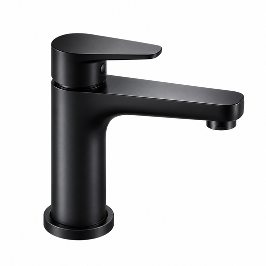 Mitigeur lavabo moyen OIOLI KING KILT003/08 Noir Mat C08 Nero Opaco monocommande sans vidage automatique | SQES Tunisie
