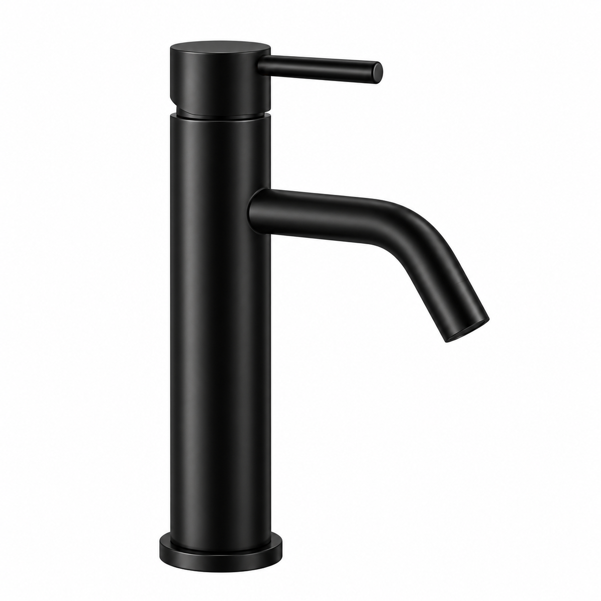 Mitigeur lavabo OIOLI MICRO M8LT003/08 finition noire design cylindrique contemporain monolevier salle de bain | SQES Tunisie
