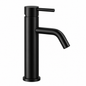 Mitigeur lavabo OIOLI MICRO M8LT003/08 finition noire design cylindrique contemporain monolevier salle de bain | SQES Tunisie
