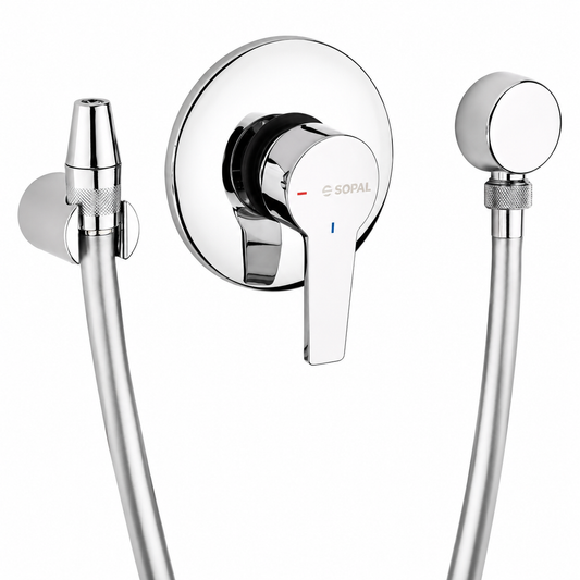 Mitigeur de Toilette Encastré SOPAL Série Douz 06DHA04 — Cartouche Céramique Ø40mm Garantie 5 Ans Chromé NF EN ISO 1456 | SQES Tunisie
