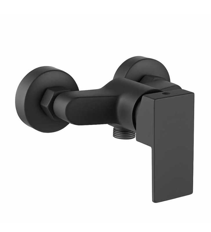 Mitigeur toilette noir mat FRAMO E200 – installation murale, anti-traces, contrôle débit précis, résistant corrosion, fabrication italienne premium
