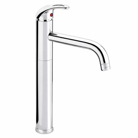 Mitigeur Vasque Bec Long SOPAL Série Djerba 0633A04 — Cartouche Céramique Ø40mm Chromé NF EN ISO 1456 Vasque Profonde | SQES Tunisie
