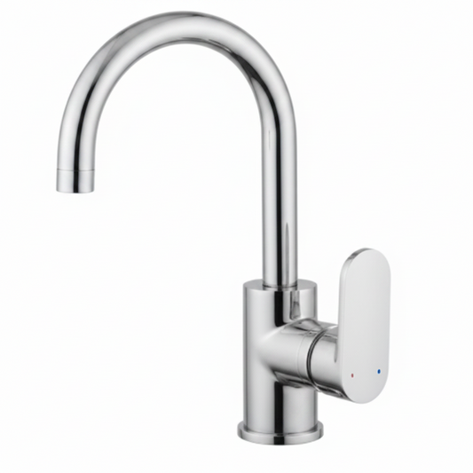 Mitigeur Évier Cuisine FRAMO C200 M Chromé Bec Orientable