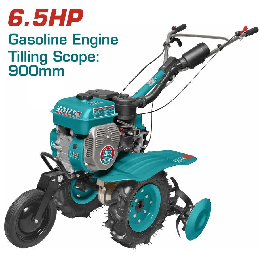 Motobineuse à essence TOTAL TGC5001 6,5HP 4,8kW portée 900mm profondeur 300mm – SQES Tunisie
