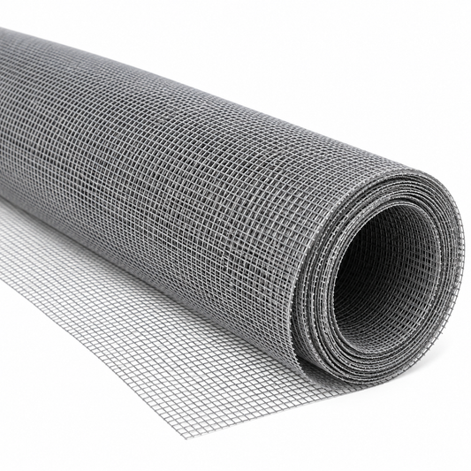 Moustiquaire en inox 201 en rouleau de 1,2 × 30 m, soit 36 m² théoriques. Référence 538GR014.