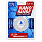 Nano ruban adhésif double face BOSS TAPE transparent 19mm x 1m, lavable et réutilisable, sans résidus. Fixation ultra-forte multi-surfaces. SQES Ariana Tunisie.