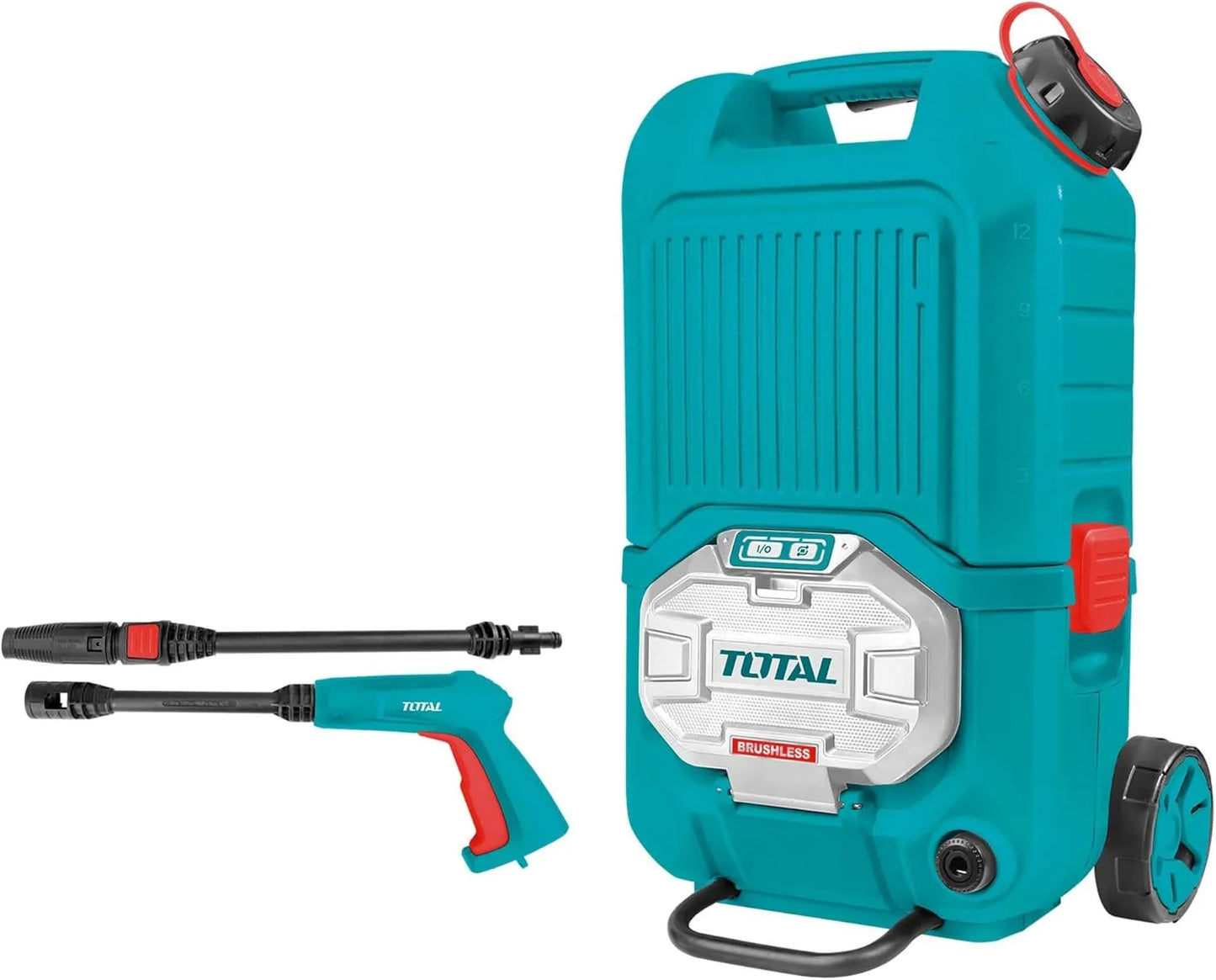 Nettoyeur Haute Pression Sans Fil TOTAL 40V 90 Bar 4L/min 3 Niveaux Tirant Télescopique — SQES Tunisie
