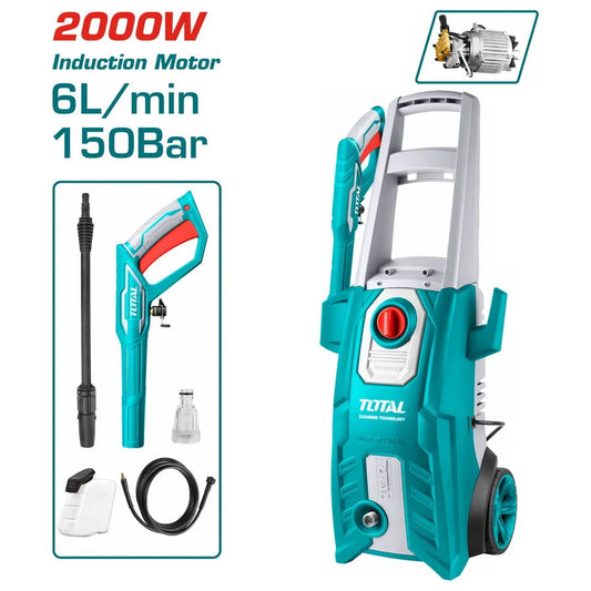 Nettoyeur haute pression TOTAL TGT11226 2000W 150 bars 6L/min moteur induction cuivre – SQES Tunisie
