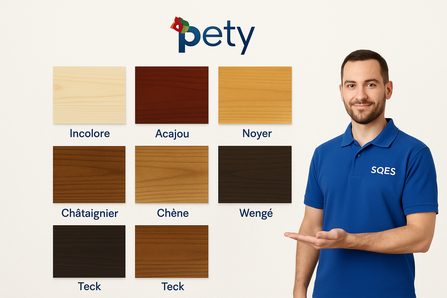 Nuancier créatif PETY - 8 couleurs disponibles