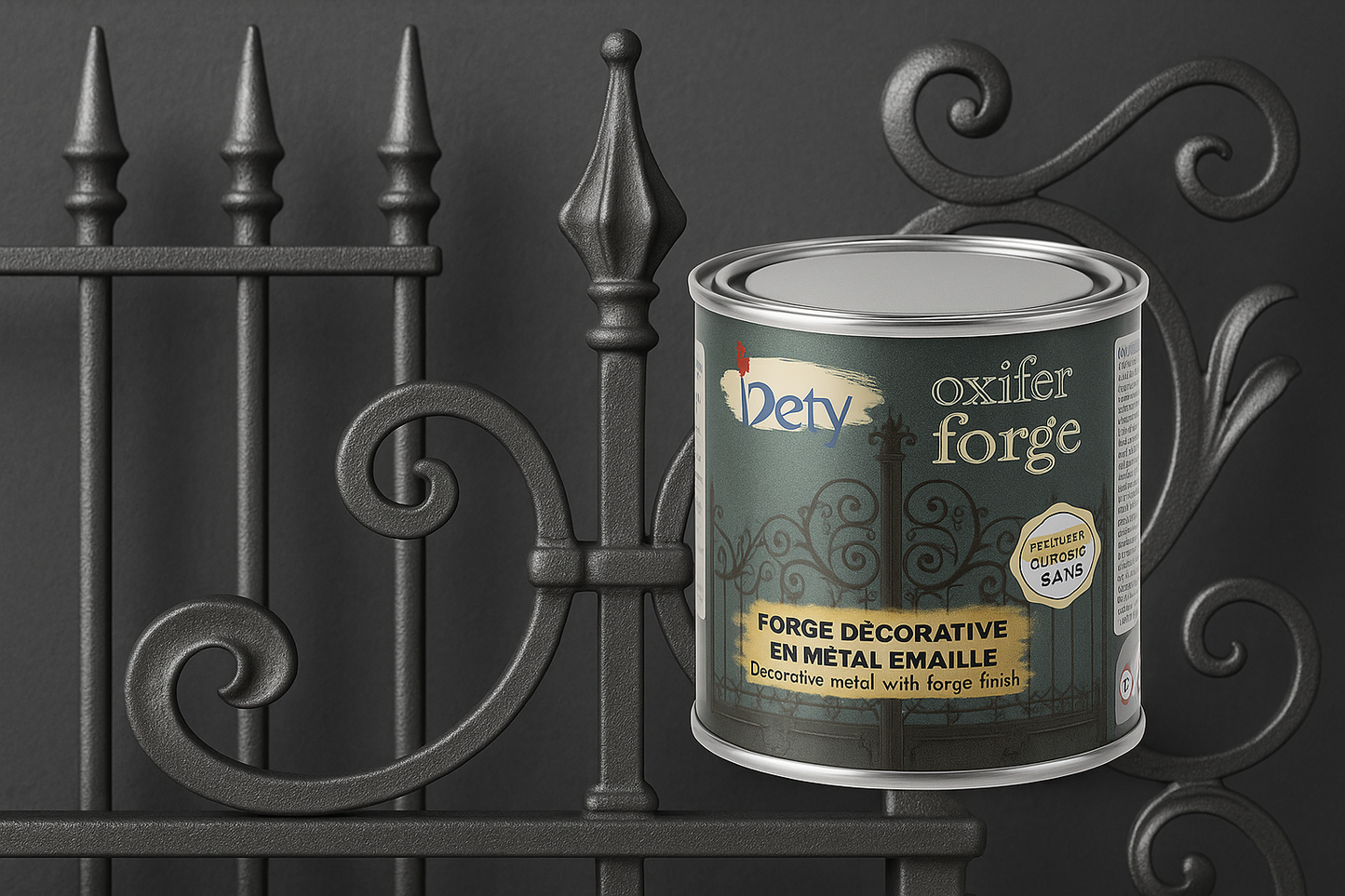 OXIFER FORGE - Finition gris métallique