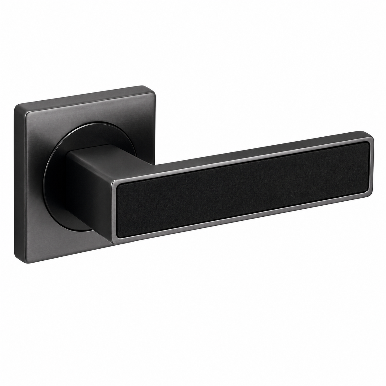ÖZEN Ensemble Béquille ADEN Carré Fumé / Noir – PT GT WC – Poignée de Porte | SQES Tunisie

