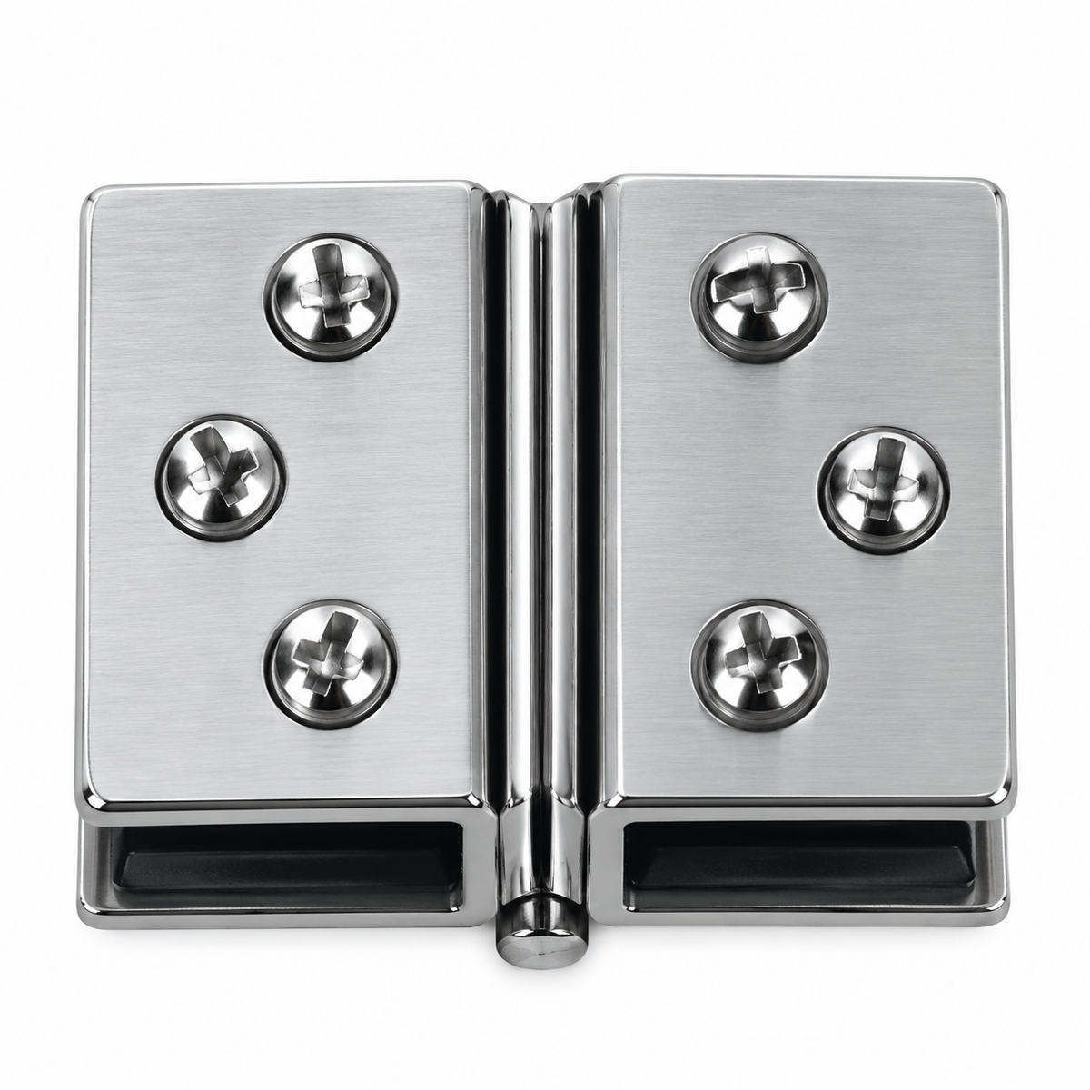 Paire de charnières de vitre 8 mm CM174 pour porte de meuble en verre