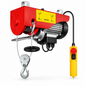 Palan électrique à câble TOHO HGS-B, capacités 125 à 990 kg, levée jusqu'à 12 m, simple ou mouflé, avec arrêt d'urgence et protection thermique.