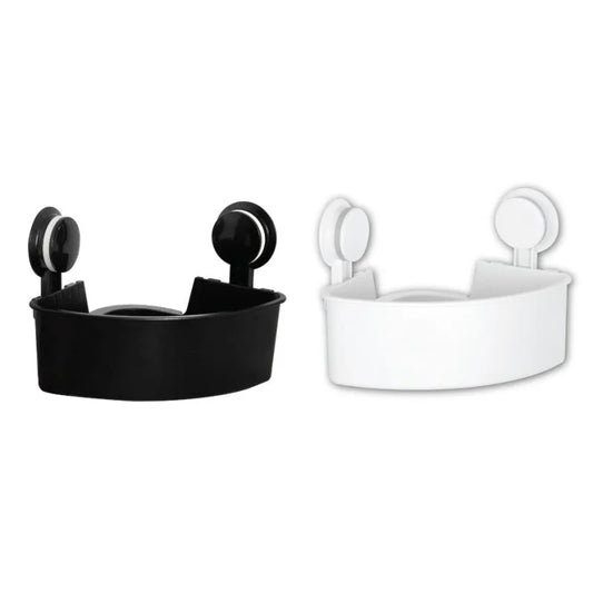 Etagère Douche d'Angle Ventouse sans Perçage - BLANC - SQES