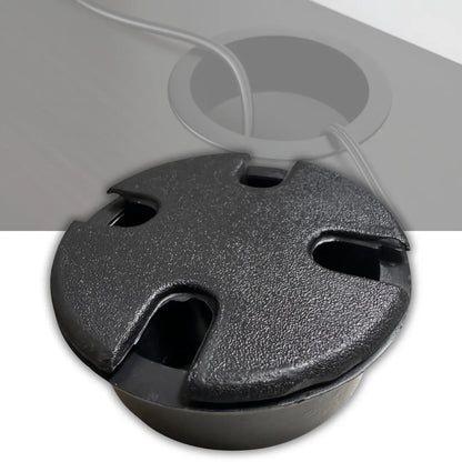 Bouchon Passe cable rond 57mm pour bureau - 10 pcs - SQES
