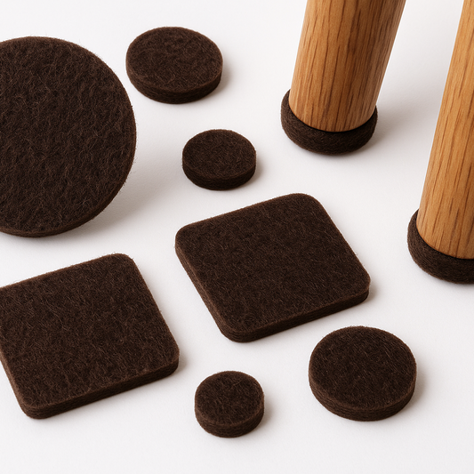 Patin feutre marron foncé pour chaise